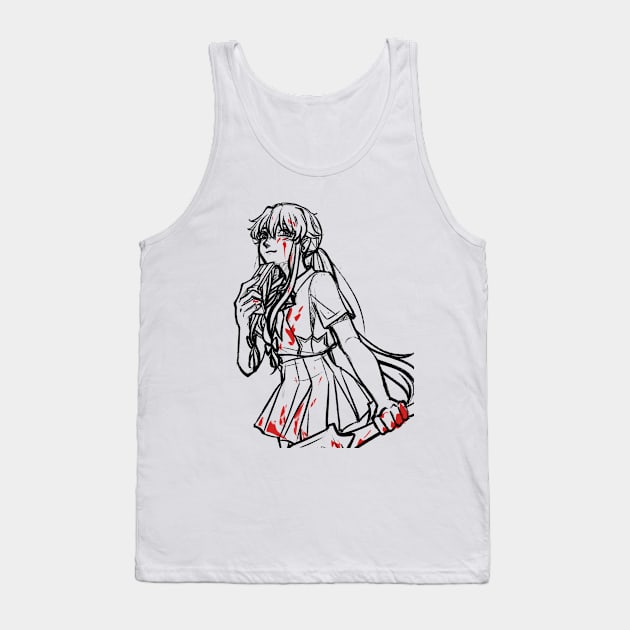 Yuno Gasai Tank Top by Narurein